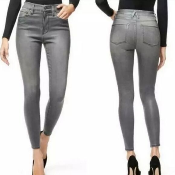 NWT Good  American good waist  high waisted grey j - Picture 1 of 5